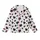 Modern Style Enthusiasts' Irregular Black Cow Spot White Pastel Pink Abstract Blob Pattern Kid Satin Pajamas Set - 2