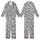 Farm Life Admirers' Black White Organic Splotch Abstract Cow Pattern Kid Satin Pajamas Set - 1