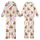 Holiday Animal Lovers' Whimsical Flat Art Highland Cow Christmas Pattern with Santa Hats, Holly Wreaths, Red & Green Snowflakes Kid Satin Pajamas Set - 1