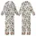 Cute Animal Lovers' Whimsical Off-White Hand-Drawn Cartoon Cow & Moo Pattern with Black Spots & Pink Accents Kid Satin Pajamas Set - 1