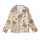 Boho Western Lovers' Retro Illustrated Cowboy Boots Wildflowers Peach Coral Olive Green Pattern Kid Satin Pajamas Set - 2