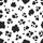 Contemporary Fashion Lovers' Playful Black White Irregular Organic Spot Design Satin Short-Sleeve Pajamas Set - 4