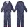 Cat Lovers' Whimsical Navy Blue Cat Pattern with Pastel Paws, Meow Typography, and Playful Cat Faces Kid Satin Pajamas Set - 1