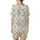 Cat Lovers' Playful Hand-Drawn Cartoon Cat Faces Seamless All-Over Pattern Off-White Gray Tan Pink Satin Short-Sleeve Pajamas Set - 3
