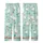 Whimsical Animal Lovers' Aqua Mint Green Geese Pattern with Teal Hats, Bow Ties, Orange Beaks Kid Satin Pajamas Set - 3