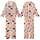 Cat Lovers' Charming Light Pink Feline Pattern Diverse Cats Red Hearts & Taupe Paw Prints Kid Satin Pajamas Set - 1