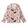 Cat Lovers' Charming Light Pink Feline Pattern Diverse Cats Red Hearts & Taupe Paw Prints Kid Satin Pajamas Set - 2