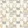 Cat Lovers' Playful Hand-Drawn Cartoon Cat Faces Seamless All-Over Pattern Off-White Gray Tan Pink Kid Satin Pajamas Set - 4