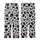 Animal Print Lovers' Bold Black White Organic Cow Pattern with Subtle Light Blue Accents Kid Satin Pajamas Set - 3