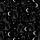 Cat Lovers' Minimalist Black White Outline Celestial Cat Moon Star Pattern Satin Short-Sleeve Pajamas Set - 4