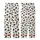 Modern Style Seekers' Bold Black Irregular Splotches & Blobs Organic Pattern on Creamy Off-White Kid Satin Pajamas Set - 3