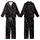 Cat Lovers' Minimalist Black White Outline Celestial Cat Moon Star Pattern Kid Satin Pajamas Set - 1