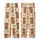 Festive Animal Lovers' Cozy Painterly Brown Golden Highland Cow Christmas Wreath Red Plaid Pattern Kid Satin Pajamas Set - 3