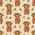 Festive Animal Lovers' Cozy Painterly Brown Golden Highland Cow Christmas Wreath Red Plaid Pattern Kid Satin Pajamas Set - 4