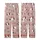 Cow Lovers' Whimsical Illustrative Holstein Cow Faces & Muted Floral Pattern on Soft Dusty Rose Kid Satin Pajamas Set - 3