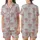 Cute Animal Lovers' Whimsical Pink Highland Cow Heart Sunglasses Bow Lollipop Seamless Pattern Satin Short-Sleeve Pajamas Set - 1