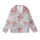 Cute Animal Lovers' Whimsical Pink Highland Cow Heart Sunglasses Bow Lollipop Seamless Pattern Kid Satin Pajamas Set - 2