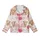 Whimsical Animal Lovers' Fluffy Baby Highland Cow Pink Floral Cream Illustration Kid Satin Pajamas Set - 2