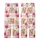 Whimsical Animal Lovers' Fluffy Baby Highland Cow Pink Floral Cream Illustration Kid Satin Pajamas Set - 3