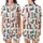 Western Style Lovers' Hand-Drawn Cowboy Boot Pattern Pink Teal Terracotta Hues Satin Short-Sleeve Pajamas Set - 1