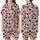 Cute Style Enthusiasts' Playful Cartoon Cow Pastel Pink Black White Cow Print Heart Spot Pattern Satin Short-Sleeve Pajamas Set - 1
