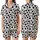 Cute Animal Lovers' Seamless Black Cow Spot All-Over Print with Adorable Pink-Eared Cartoon Cows & Milk Bottle Motif Satin Short-Sleeve Pajamas Set - 1