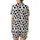 Cute Animal Lovers' Seamless Black Cow Spot All-Over Print with Adorable Pink-Eared Cartoon Cows & Milk Bottle Motif Satin Short-Sleeve Pajamas Set - 3