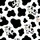 Animal Lovers' Whimsical Black & White Organic Cow Spot Pattern with Charming Cartoon Cows Satin Pajamas Set - 4
