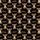Quirky Animal Lovers' Warm Brown Grumpy Cartoon Highland Cow Calves All-Over Pattern with 'Moo.' Text on Solid Black Background Satin Pajamas Set - 4