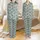 Southwestern Style Adorers' Whimsical Cartoon Donkey Muted Teal & Brown Desert Pattern with Cacti Satin Pajamas Set - 1