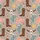 Western Desert Fans' Whimsical Taupe Pattern with Coral Pink Hats, Brown Boots, Blue Cacti, Golden Suns Satin Pajamas Set - 4