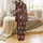 Western Lifestyle Deep Red Green Buffalo Plaid Cowboy Boots Gold Star Snowflake Pattern Satin Pajamas Set - 3