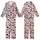 Cute Style Enthusiasts' Playful Cartoon Cow Pastel Pink Black White Cow Print Heart Spot Pattern Kid Satin Pajamas Set - 1