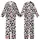 Cow Lovers' Playful Pure White Black Pink Cartoon Cows Spots Hearts Stars Pattern Kid Satin Pajamas Set - 1