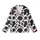 Fashion-Forward Individuals' Bold Black White Organic Irregular Cow Spot Seamless Pattern Kid Satin Pajamas Set - 2