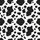 Fashion-Forward Individuals' Bold Black White Organic Irregular Cow Spot Seamless Pattern Kid Satin Pajamas Set - 4