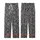 Minimalist Style Enthusiasts' High Contrast Flat Graphic Organic Irregular Black Blotches Pattern Kid Satin Pajamas Set - 1_fwpqawkd