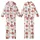 Women's Whimsical Western Pink Bow Cowgirl Hat Longhorn Cactus Pattern Kid Satin Pajamas Set - 1