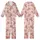 Western Enthusiasts' Whimsical Cowgirl Desert All-Over Print with Pink Hats, Coral Shirts, and Fuchsia Cacti Kid Satin Pajamas Set - 1