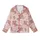 Western Enthusiasts' Whimsical Cowgirl Desert All-Over Print with Pink Hats, Coral Shirts, and Fuchsia Cacti Kid Satin Pajamas Set - 2