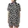Animal Print Lovers' Bold Black White Cow Spot Pattern with Stylized Cow Heads and Milk Splashes Satin Short-Sleeve Pajamas Set - 3
