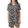 Animal Print Lovers' Bold Black White Cow Spot Pattern with Stylized Cow Heads and Milk Splashes Satin Short-Sleeve Pajamas Set - 2