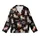 Cow Lovers' Whimsical Brown Tan Cows Red Bows Sassy White Text Black Seamless Pattern Kid Satin Pajamas Set - 2