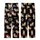 Cow Lovers' Whimsical Brown Tan Cows Red Bows Sassy White Text Black Seamless Pattern Kid Satin Pajamas Set - 3