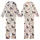 Whimsical Farm Life Admirers Light Pink Flat Art Farm Animal Pattern: Stylized Horses, Cows, Sheep, Rabbits, Roosters, Ducks Kid Satin Pajamas Set - 1