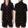 Cat Lovers' Whimsical Flat Illustrative Smiling Cat Faces Black White Pink Pattern Satin Short-Sleeve Pajamas Set - 1