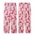 Cowgirl Chic Fans' Blush Pink Fuchsia Stylized Scattered Cowboy Boots Heart Badge Pattern Kid Satin Pajamas Set - 3