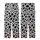Animal Print Lovers' Bold Black White Cow Spot Pattern with Stylized Cow Heads and Milk Splashes Kid Satin Pajamas Set - 3