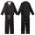 Cat Lovers' Whimsical Flat Illustrative Smiling Cat Faces Black White Pink Pattern Kid Satin Pajamas Set - 1