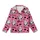 Cute Animal Lovers' Vibrant Hot Pink Flat 2D Cartoon Dairy Cow Rosy Cheeks Strawberry Moo Design Kid Satin Pajamas Set - Z9AW739OIU